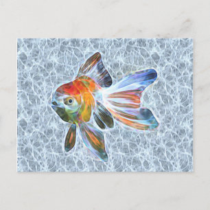 Fantail Goldfish Light Flare Postkarte