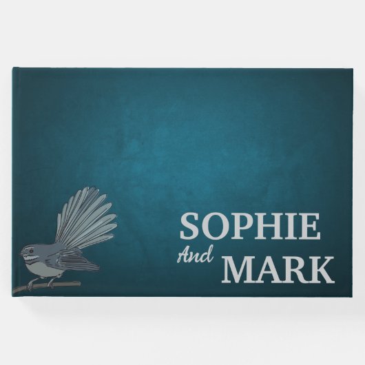 Fantail Guestbook | Luxuriöse Hochzeiten Gästebuch (Vorderseite)
