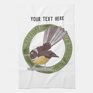 Fantail Neuseeland Native Bird Aotearoa NZ Geschirrtuch