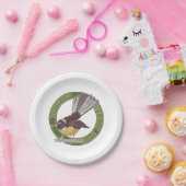 Fantail New Zealand Bird Pappteller (Party)