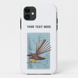 Fantail New Zealand bird Vector Case-Mate iPhone Hülle