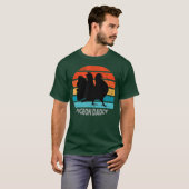 Fantail Pigeon Daddy Sunset T-Shirt (Vorne ganz)