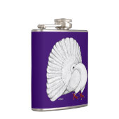 Fantail Pigeon White Flachmann (Rechts)