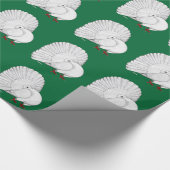 Fantail Pigeon White Geschenkpapier (Ecke)