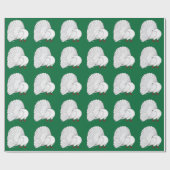 Fantail Pigeon White Geschenkpapier (Flach)