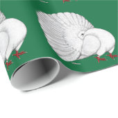 Fantail Pigeon White Geschenkpapier (Rolleneckpunkt)