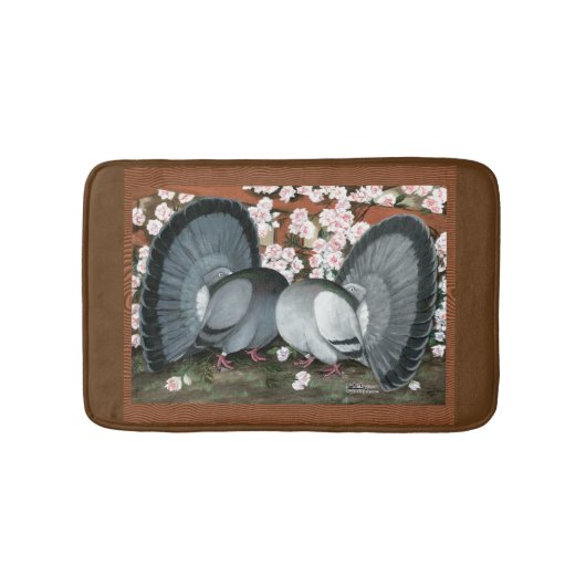 Fantail Pions Matched Pair Badematte (Vorderseite)
