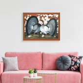 Fantail Pions Matched Pair Leinwanddruck (Insitu (Wohnzimmer))