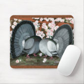 Fantail Pions Matched Pair Mousepad (Mit Mouse)