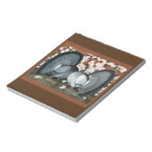 Fantail Pions Matched Pair Notizblock (Rotiert)