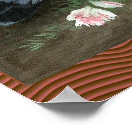 Fantail Pions Matched Pair Poster (Ecke)