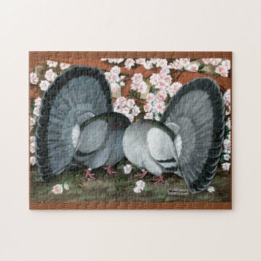 Fantail Pions Matched Pair Puzzle (Horizontal)