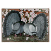Fantail Pions Matched Pair Schneidebrett (Vorderseite)
