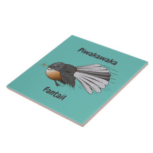 Fantail Piwakawaka Fliese (Seite)