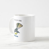 Fantail-Riso-Druckstil Kaffeetasse (Vorderseite Links)