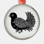 Fantail Silbernes Ornament (Vorne)