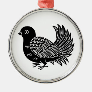 Fantail Silbernes Ornament