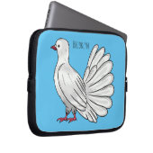 Fantail Taube Cartoon Illustration Laptopschutzhülle (Vorne Rechts)