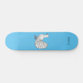 Fantail Taube Cartoon Illustration Skateboard (Horizontal)
