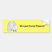 Fantail: weiß autoaufkleber (Vorne)