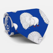 Fantail: weiß krawatte (Gerollt)