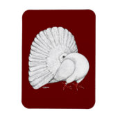 Fantail: weiß magnet (Vertikal)