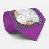 Fantail: Weiß mit Hintergrund Krawatte (Gerollt)