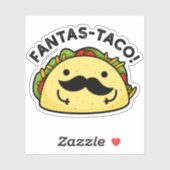 Fantas-taco Funny Fantastisch Taco Pun Aufkleber (Blatt)