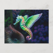 Fantasea, Winged Rainbow-Seepferd Postkarte (Vorderseite)