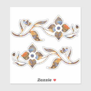 Fantasia Batik Blume Aufkleber