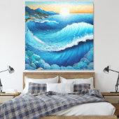 Fantasia Waters Seascape Leinwanddruck (Insitu (Schlafzimmer))