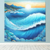 Fantasia Waters Seascape Leinwanddruck (Insitu (Holzboden))