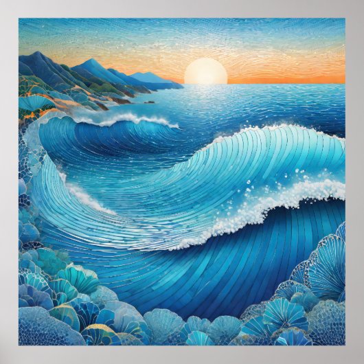 Fantasia Waters Seascape Poster (Vorne)