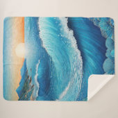 Fantasia Waters Seascape Sherpadecke (Vorderseite (Horizontal))