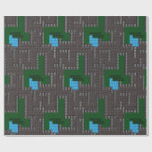 Fantasie-Abenteuer-Kerker-Karte Geschenkpapier (Flach)