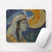 Fantasie-Ägypter Falcoln Mond-Göttin Mousepad (Mit Mouse)