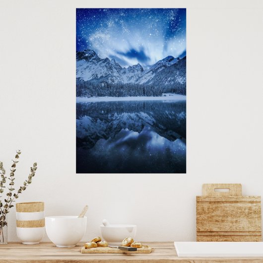 Fantasie am Bergsee Poster (Küche)