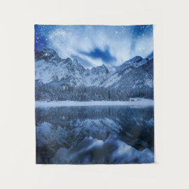 Fantasie am Bergsee Wandteppich