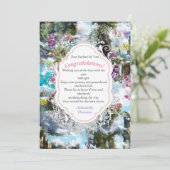 Fantasie Andere Welten in den Wolken Danke Karte (Stehend Vorderseite)