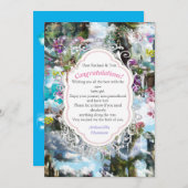 Fantasie Andere Welten in den Wolken Danke Karte (Vorne/Hinten)