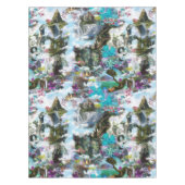 Fantasie Andere Welten in den Wolken Tischdecke (Vorderseite)