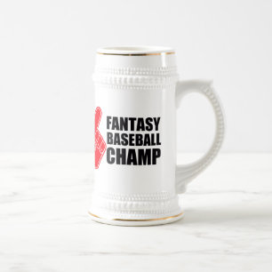 Fantasie-Baseball-Champion Bierglas
