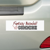 Fantasie-Baseball Commish Autoaufkleber (Auf Auto)