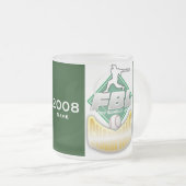 Fantasie-Baseball-Trophäe Mattglastasse (VorderseiteRechts)