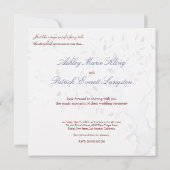 Fantasie-Baum-Hochzeits-Einladung Einladung (Rückseite)