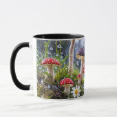 Fantasie bezaubernd Pilze Pilze Toadstool farbenfr Tasse (Links)