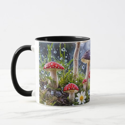 Fantasie bezaubernd Pilze Pilze Toadstool farbenfr Tasse (Links)