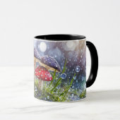 Fantasie bezaubernd Pilze Pilze Toadstool farbenfr Tasse (VorderseiteRechts)