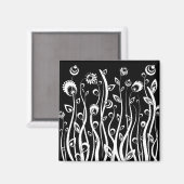 Fantasie-Blume Magnet (Vorderseite/Rückseite)