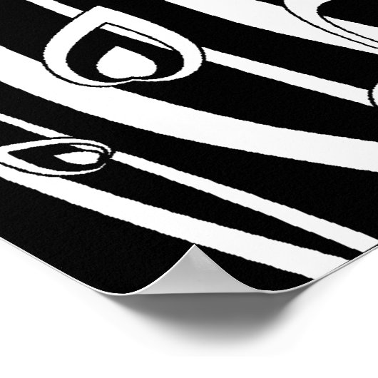 Fantasie-Blume Poster (Ecke)